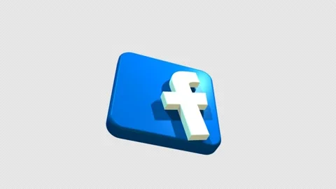 Facebook 3D Logo Animation | Stock Video | Pond5