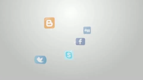 Facebook and social networking Video stock 12128160