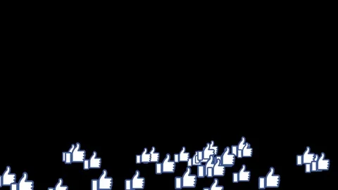 Facebook animated Like icon Stock Footage 81366386