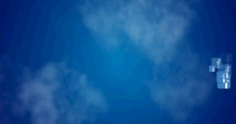 Facebook Background With Logo Floating Stock Footage 108914108