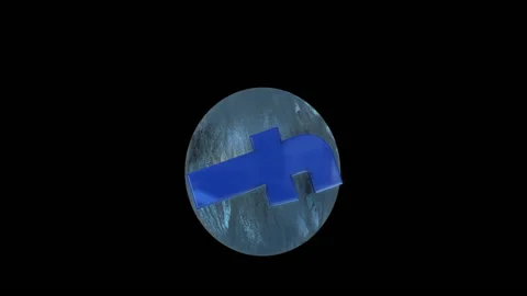 Facebook Bounce and Fly 3D animation Video stock 135828275