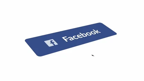 Facebook button by cursor pointer on a computer screen. Stock Footage 217776512