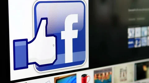 Facebook Like Button Stock Footage 33904439