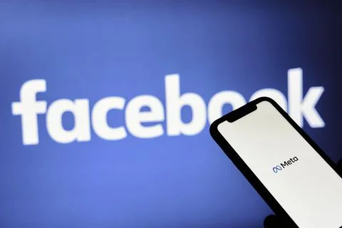 Facebook changing name to Meta Stock Photos