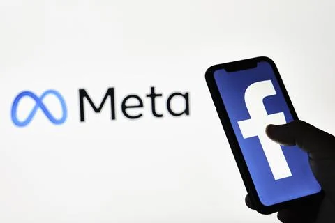 Facebook changing name to Meta Stock Photos