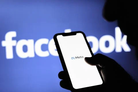 Facebook changing name to Meta Stock Photos