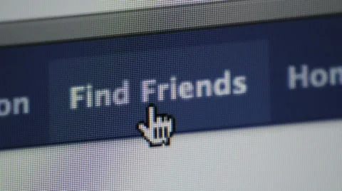 Facebook close up on screen Stock Footage 33002051