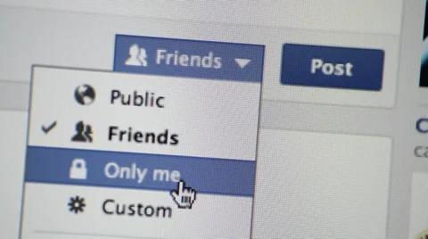 Facebook close up on screen Stock Footage 33002143