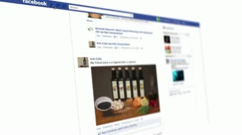 Facebook confirming friends request Video stock 11188925