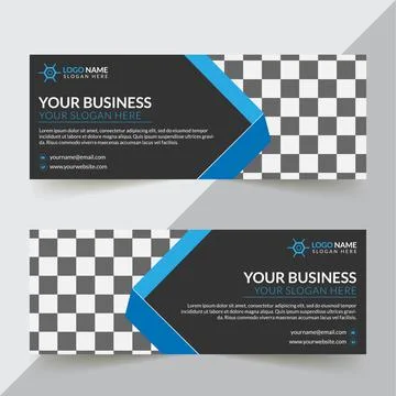 Facebook Cover Design Template Illustrazione stock