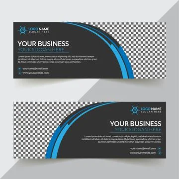 Facebook Cover Design Template Illustrazione stock