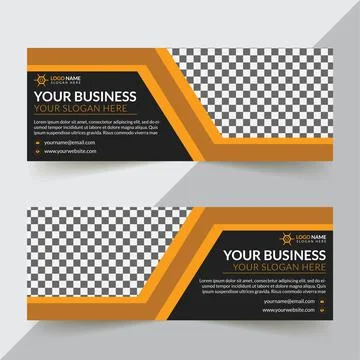 Facebook Cover Design Template Illustrazione stock