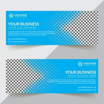 Facebook Cover Design Template Illustrazione stock
