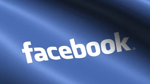 Facebook Flag Seamless Loop Stock Footage 104947643