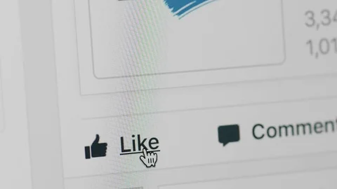 Facebook like icon Stock Footage 77759317