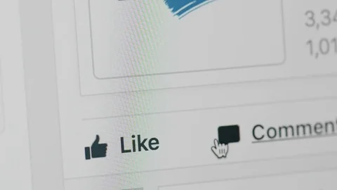 Facebook like icon Stock Footage 77759362