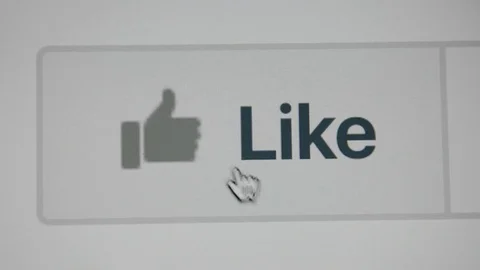 Facebook like icon Stock Footage 77759391