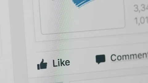 Facebook like icon Stock Footage 77759463