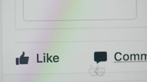 Facebook like icon Stock Footage 77759471