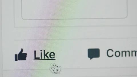 Facebook like icon Stock Footage 77759473
