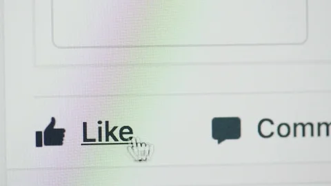 Facebook like icon Stock Footage 77759477