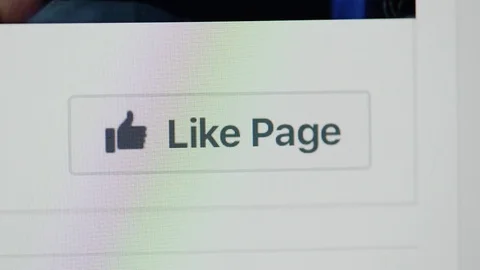 Facebook like icon Stock Footage 77759487