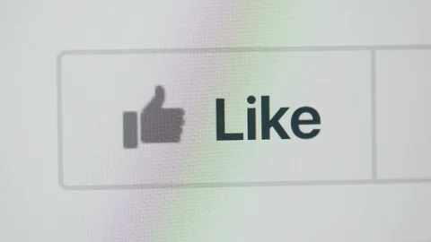 Facebook like icon Stock Footage 77759492