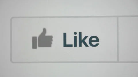 Facebook like icon Stock Footage 77759514