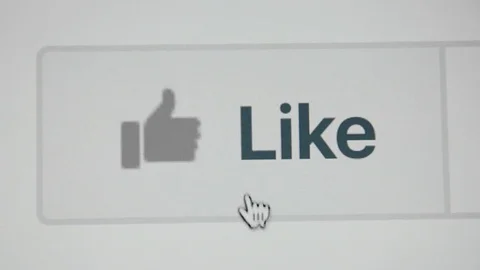 Facebook like icon Stock Footage 77759548