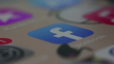 Facebook icon Stock Footage 144865236