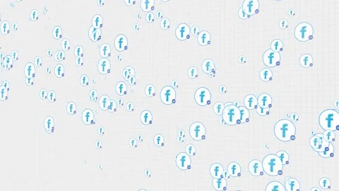 Facebook icon on a notebook sheet. facebook icon with counter. Ukraine, Dnipro Stock Footage 195182197