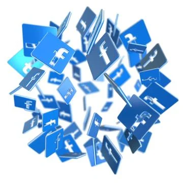 Facebook Icons イラスト素材