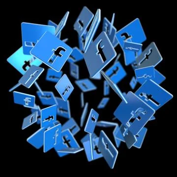 Facebook Icons イラスト素材