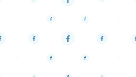 Facebook icons pattern on network background Stock Footage 167969708