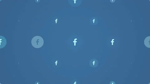 Facebook icons pattern on network background Stock Footage 169576819
