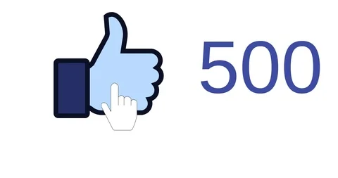 Facebook like increase hand clicking on the icon and numbers increasing Stock Footage 122111698