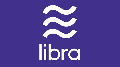 Facebook Libra Cryptocurrency  Logo And Logotype Rising Vector Animation 動画素材 111277248