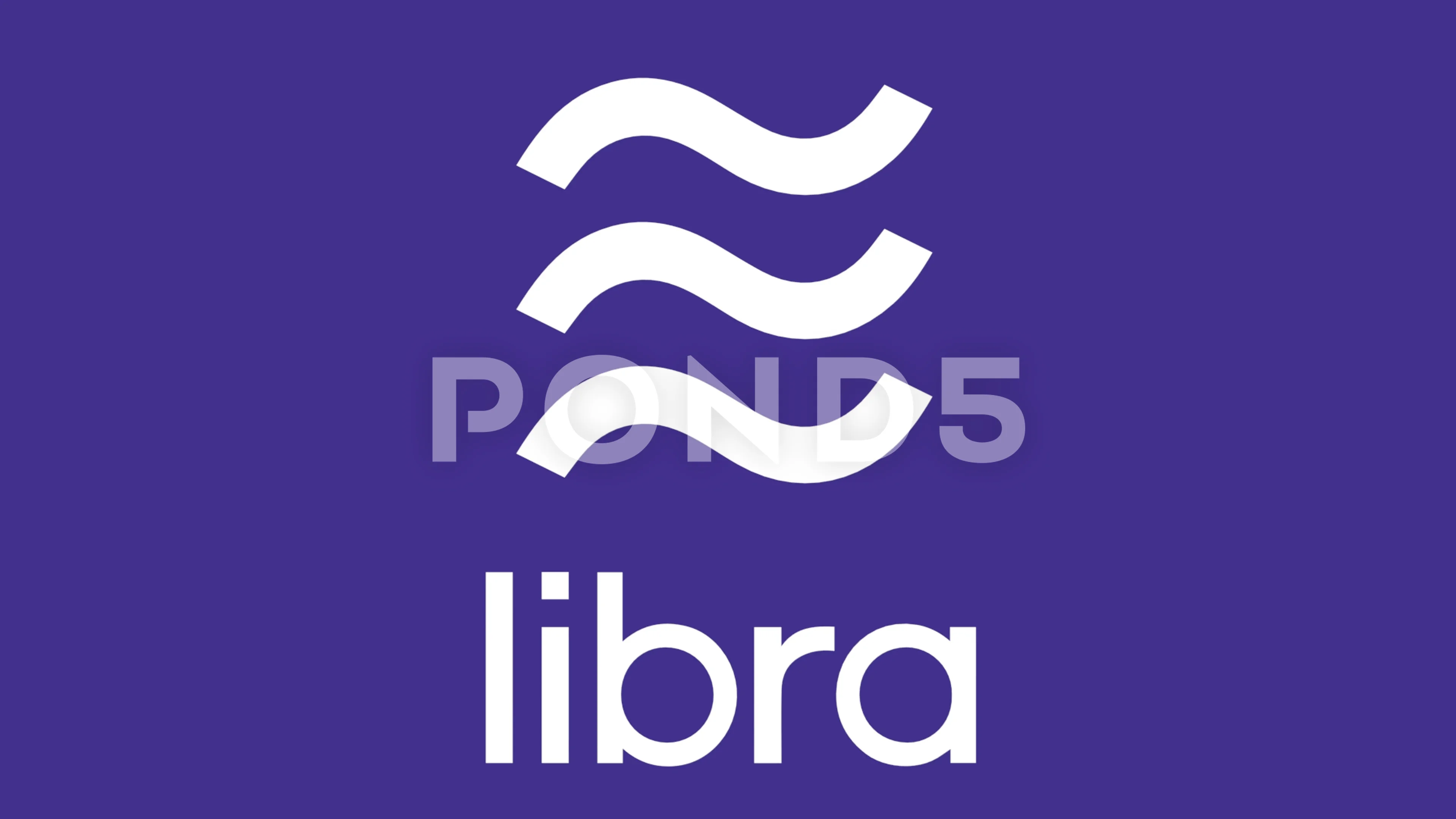 Facebook Libra Cryptocurrency Logo Rotating With Particles Vector Animation