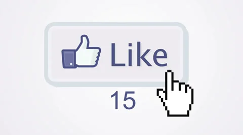 Facebook Liked Button Clicked Stock Footage 32253418