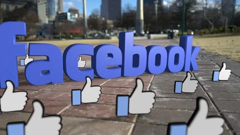 Facebook likes everywhere Stock Footage 71843938