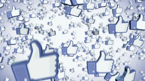 Facebook likes Stock Footage 46711505