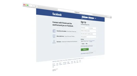 Facebook login animation Stock Footage 46957024