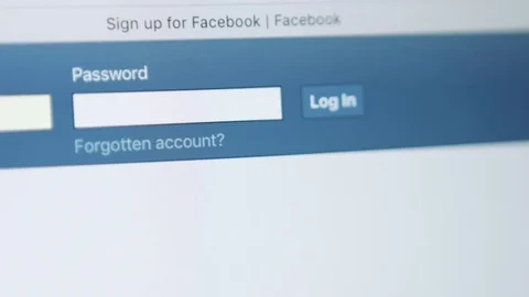 Facebook login page Stock-Footage 73019972