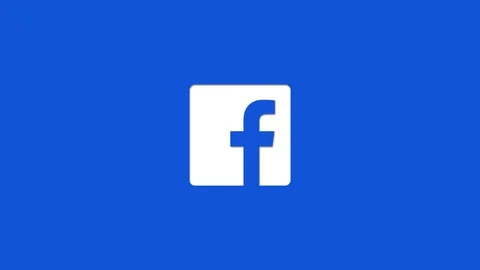 Facebook Logo Cut Out Stock Footage 105376848