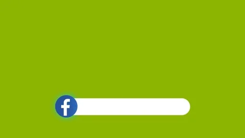 Facebook Lower Third animation on Green screen. Social Media Lower Thirds S.. Video stock 247207696