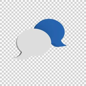 Facebook messenger two icon app logo Stock Illustration