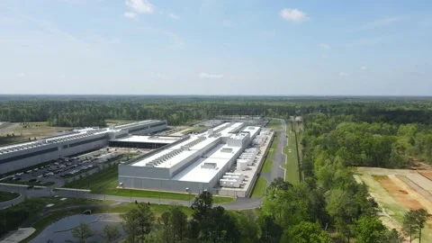 FaceBook Meta Data Center Henrico Virginia -truck left-  Stock Footage 188968026