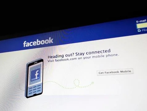 Facebook for mobile Stockfoto's