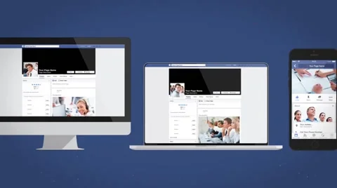 Facebook Multi Devices Presentation - After Effects Template After Effects stock