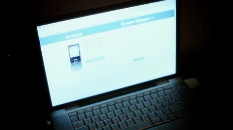 Facebook page Stock Footage 10735445